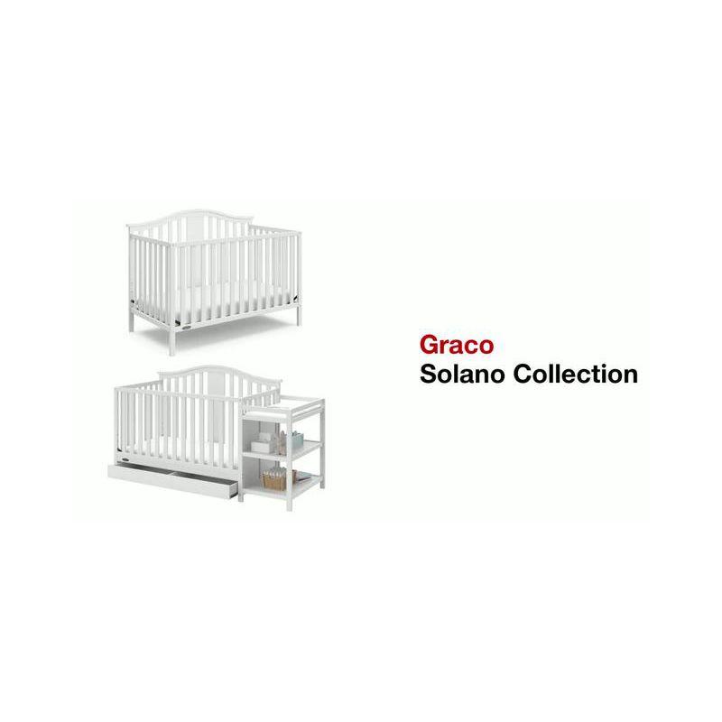 Graco Solano 5-in-1 Convertible Crib and Changer with Drawer