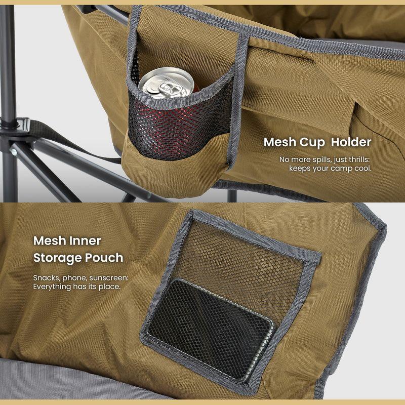 ARROWHEAD Outdoor Folding Camping Chair with Cushions