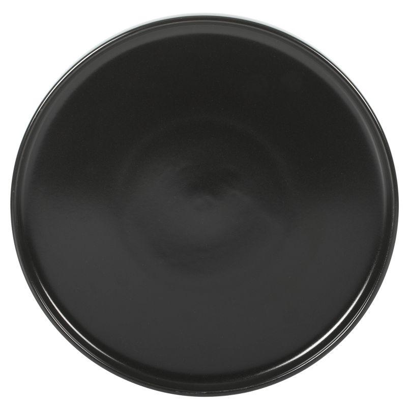 Matte Black Ceramic Stoneware Dinnerware Set - Service for 8