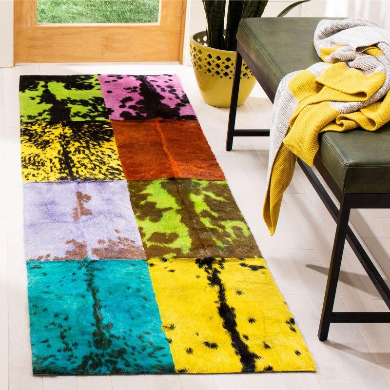 Studio Leather STL165 Hand Woven Runner Rug - Black/Multi - 2'3"x7' - Safavieh.