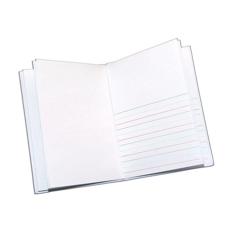 Ashley Productions Hardcover Blank Book Primary Lined, 6" x 8" Portrait, White, Pack of 12
