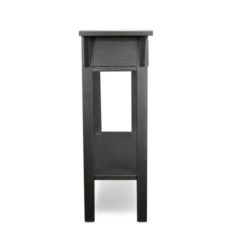 Favorite Finds Mission Hall Stand Slate Finish - Leick Home: Compact Wood Entryway Table with Drawer, CARB Certified