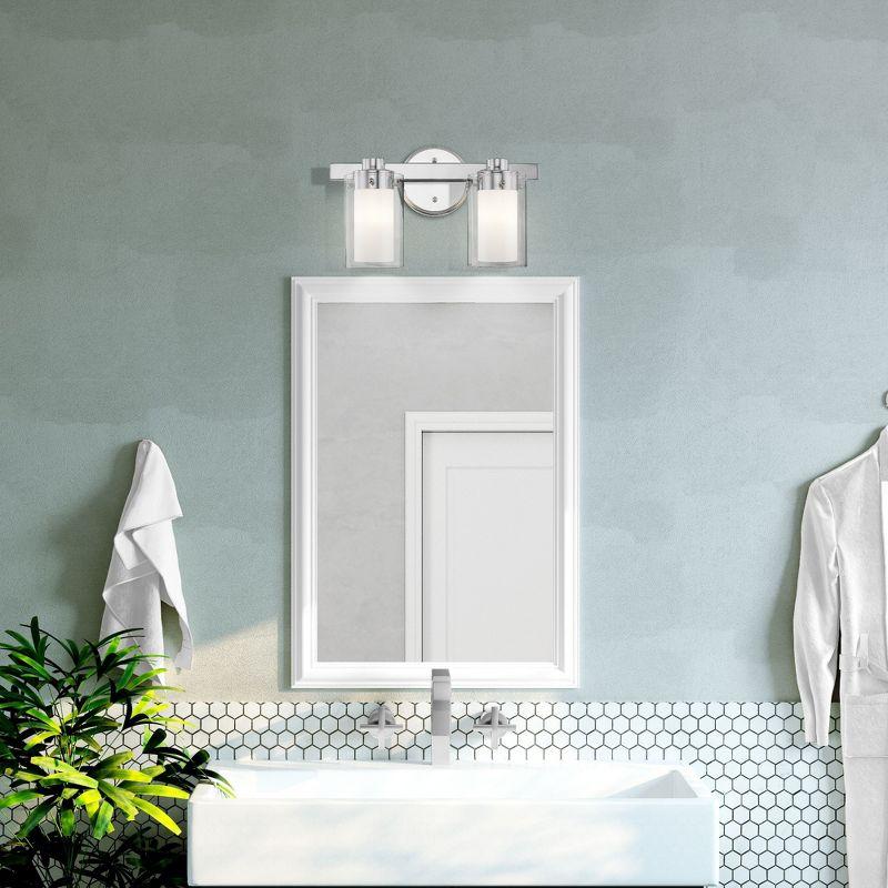 Livex Lighting Manhattan 2 - Light Vanity in  Polished Chrome