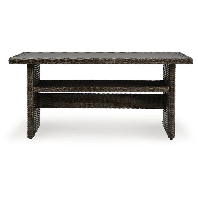 Signature Design by Ashley Brook Ranch Outdoor Multi-use Table, Brown