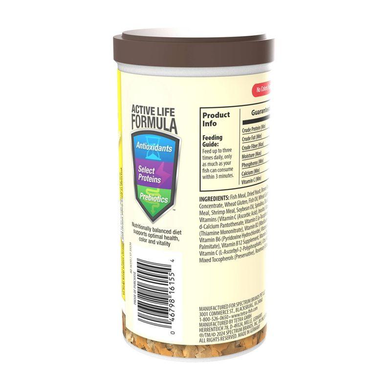 Tetra Tropical Large Flakes Nutritionally Balanced Fish Flavor Dry Fish Food - 5.65oz