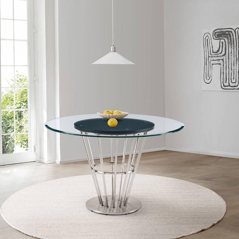 Armen Living Veronica Round Dining Table