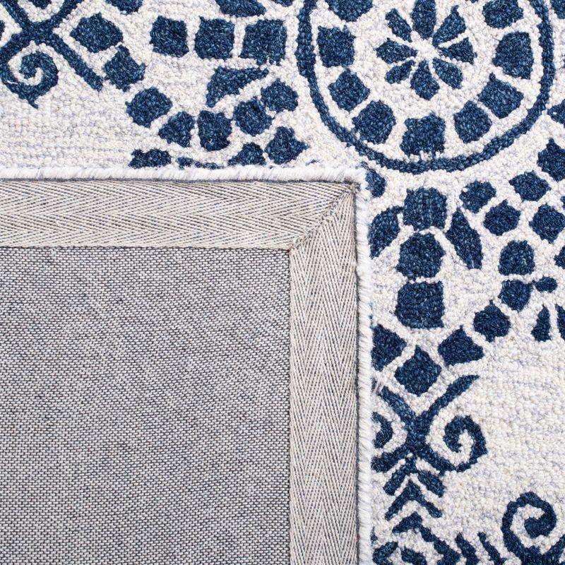 Micro-Loop MLP647 Hand Tufted Area Rug - Ivory/Blue - 5'x8' - Safavieh.