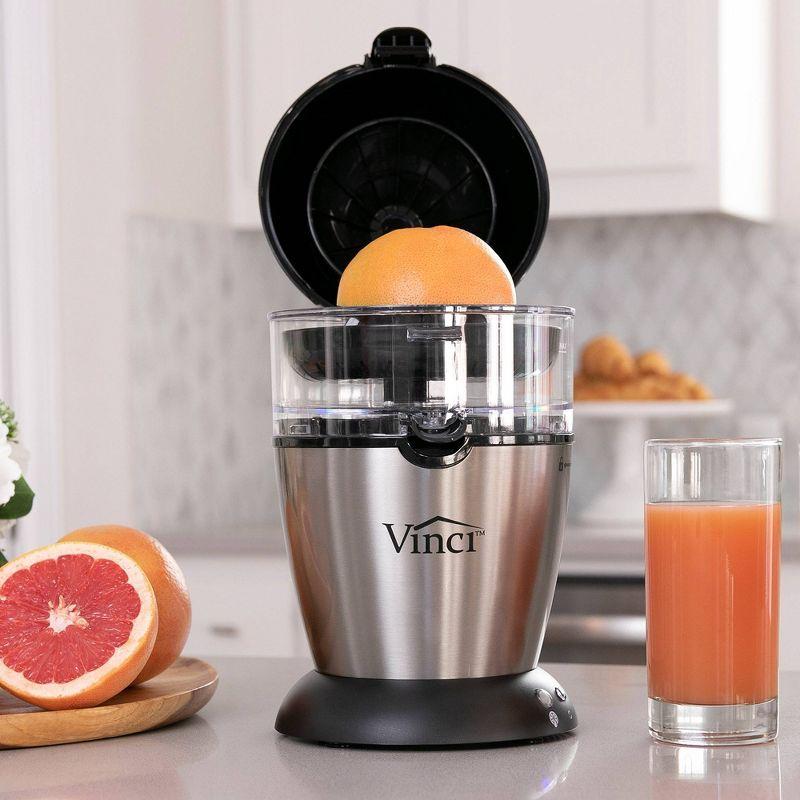 Vinci Hands-Free Electric Citrus Juicer with Stainless Steel Finish