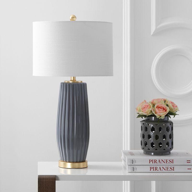 JONATHAN Y Roman Ceramic LED Table Lamp