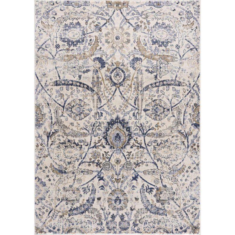 Hauteloom Rectangle Area Rug  Navy