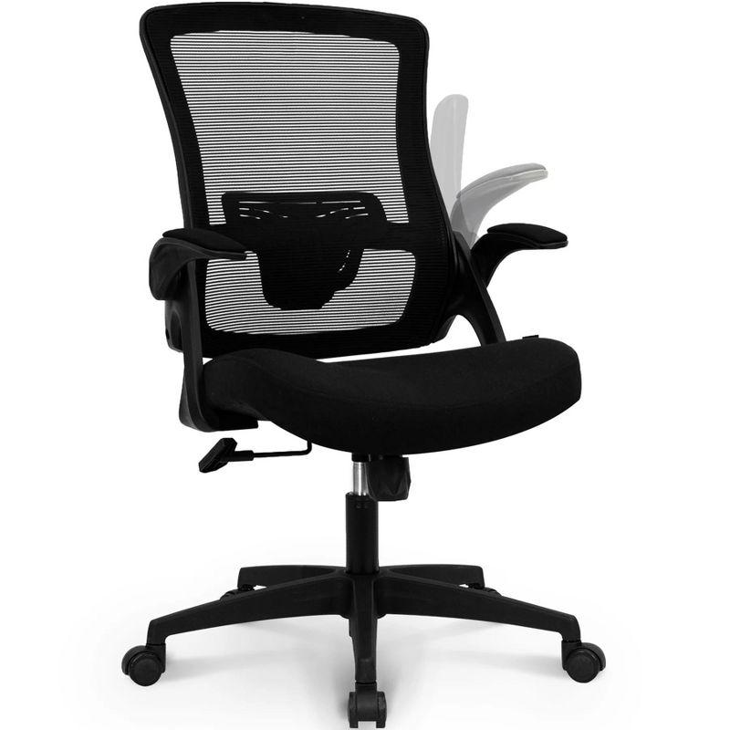 NEO Chair Reclining Mesh Office Chair Swivel Chair w/Adjustable Headrest Lumbar Support,Black/Gray/Beige