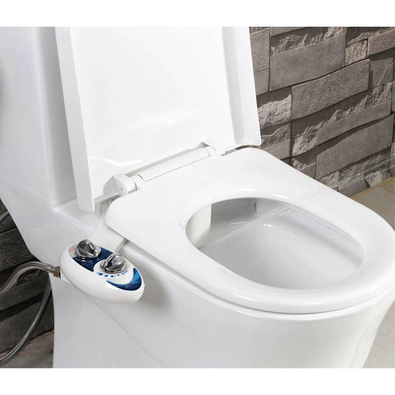 NEO 120 Mechanical Bidet Attachment White - LUXE Bidet: Hygienic Wash, Easy Install, Non-Electric, Ceramic Core