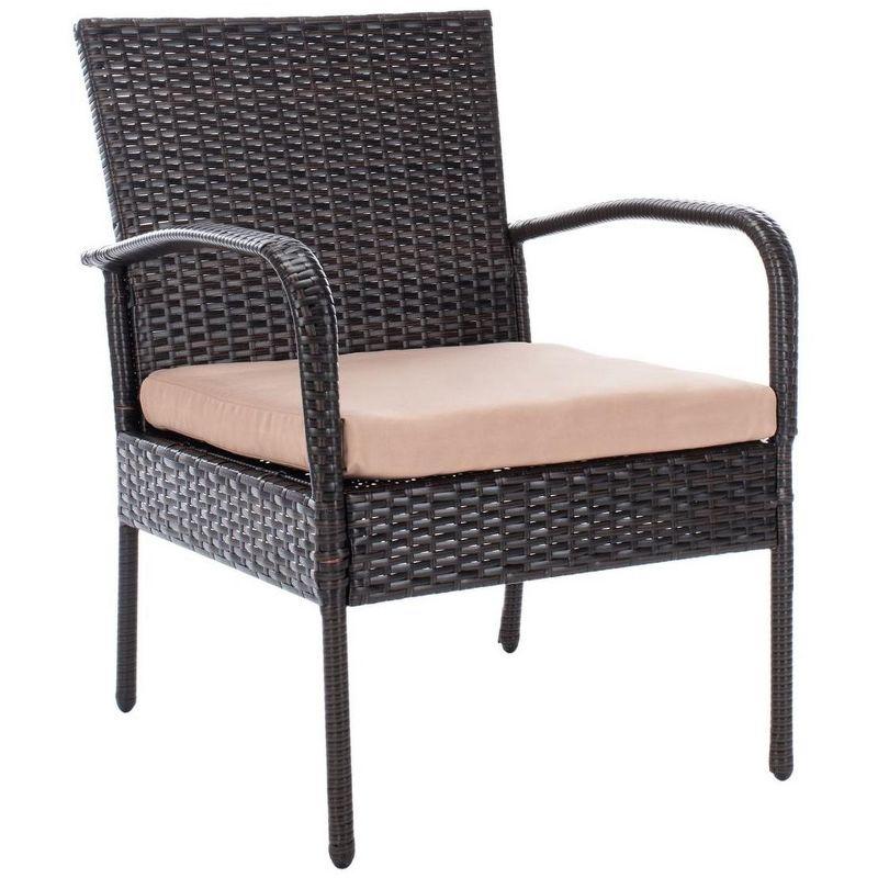 Moore 3 Piece Patio Outdoor Lounge Set  - Safavieh