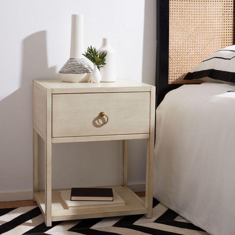 Yudi 1 Drawer 1 Shelf Nightstand  - Safavieh