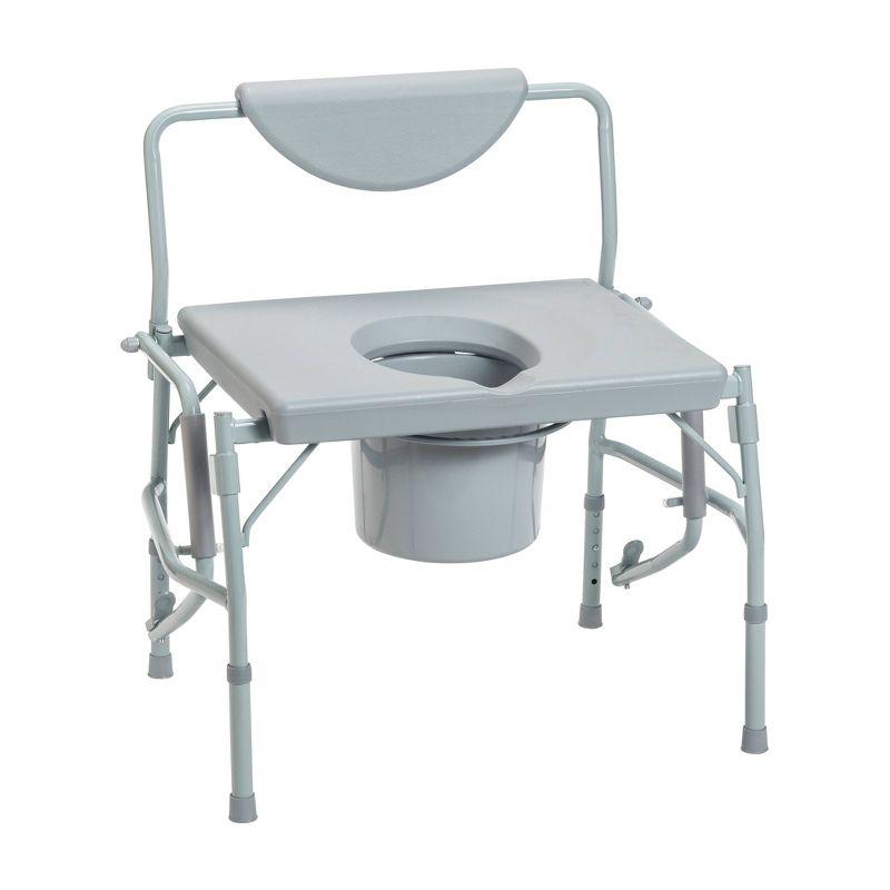 Drive Medical Bariatric Drop Arm Bedside Commode Chair