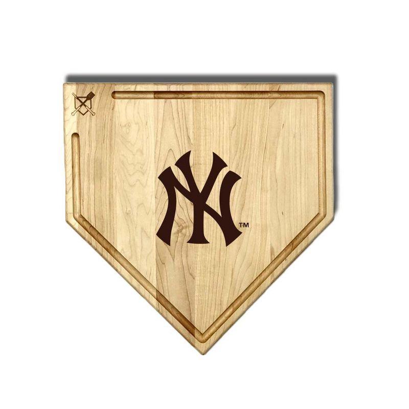 Baseball BBQ Full Size (17" X 17") Home Plate Cutting Board With Trough