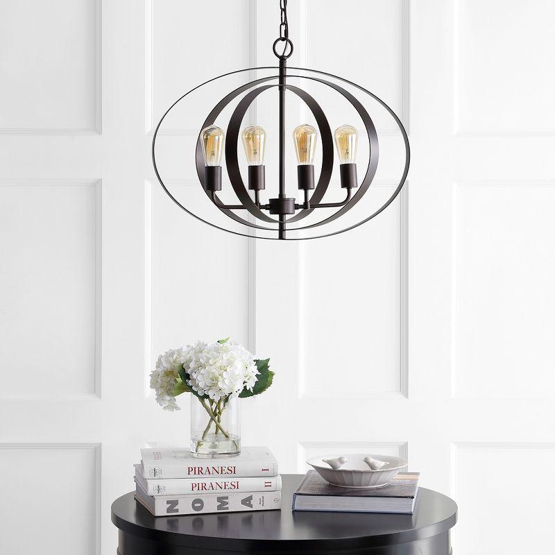 Killian 4 Light 8.125 Inch Pendant - Dark Grey - Safavieh