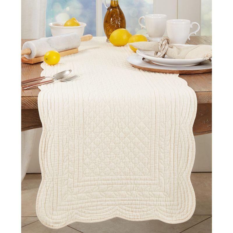 Saro Lifestyle Classic Quilted Table Runner