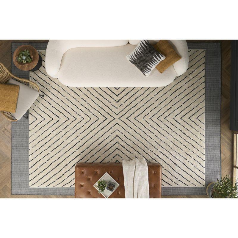 Nourison Positano POS01 Indoor/outdoor Area Rug - Charcoal 7' x 10'