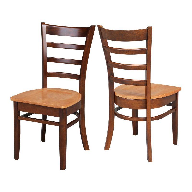 International Concepts Set of Two Emily Side Chairs