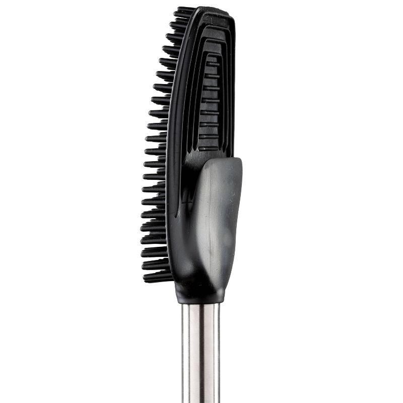 Toilet Brush Holder Stainless Steel/Black - Bath Bliss