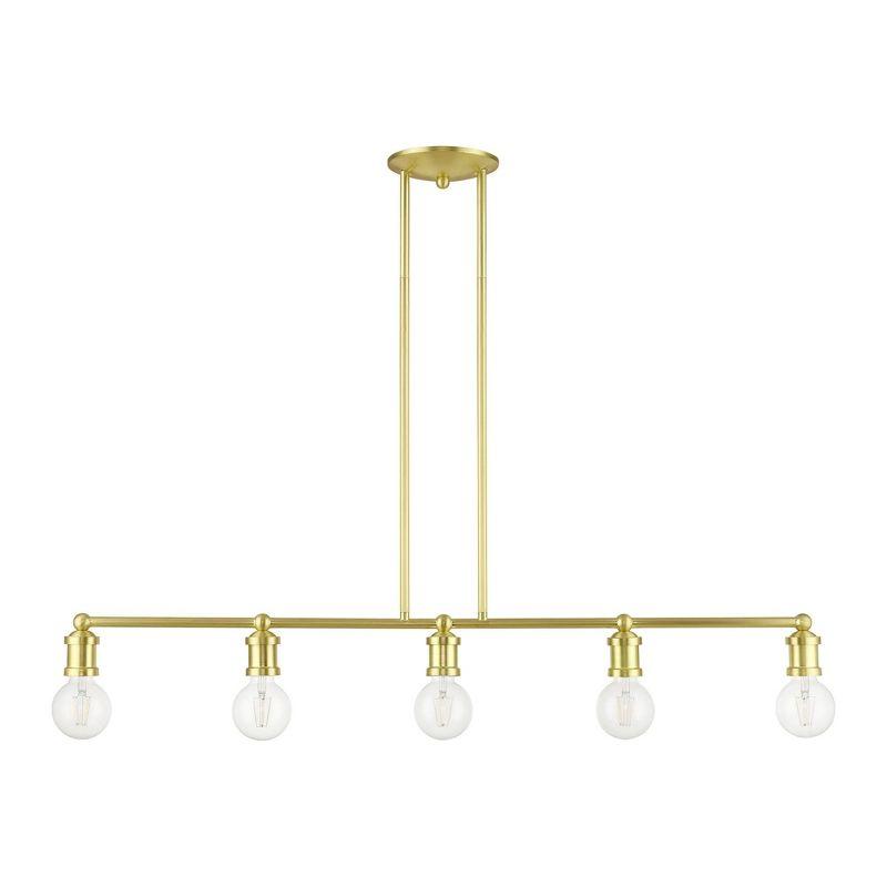 Livex Lighting Lansdale 5 - Light Chandelier in  Satin Brass