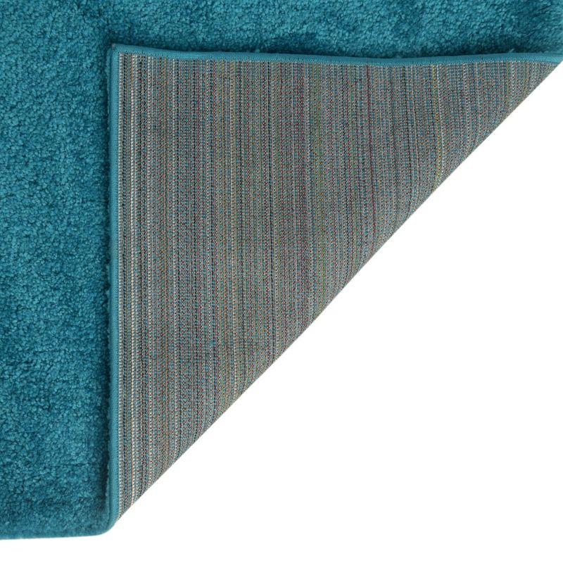 Lush Turquoise 8' x 10' Rectangular Shag Area Rug