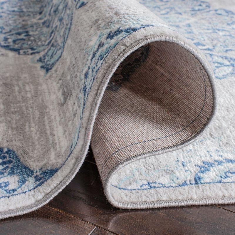 Brentwood BNT849 Power Loomed Area Rug - Navy/Light Grey - 8'x10' - Safavieh.