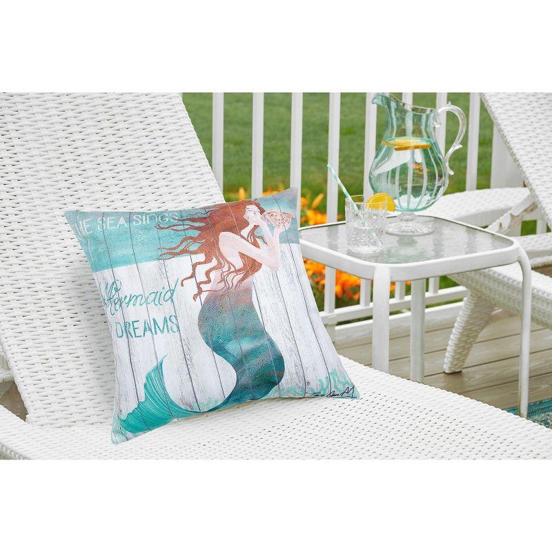 Mermaid Dreams HD Indoor/Outdoor Throw Pillow