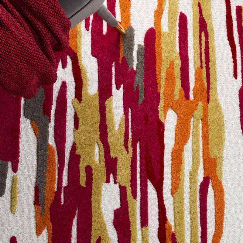 Rodeo Drive RD858 Hand Tufted Runner Rug - Ivory/Red - 2'3"x8' - Safavieh.