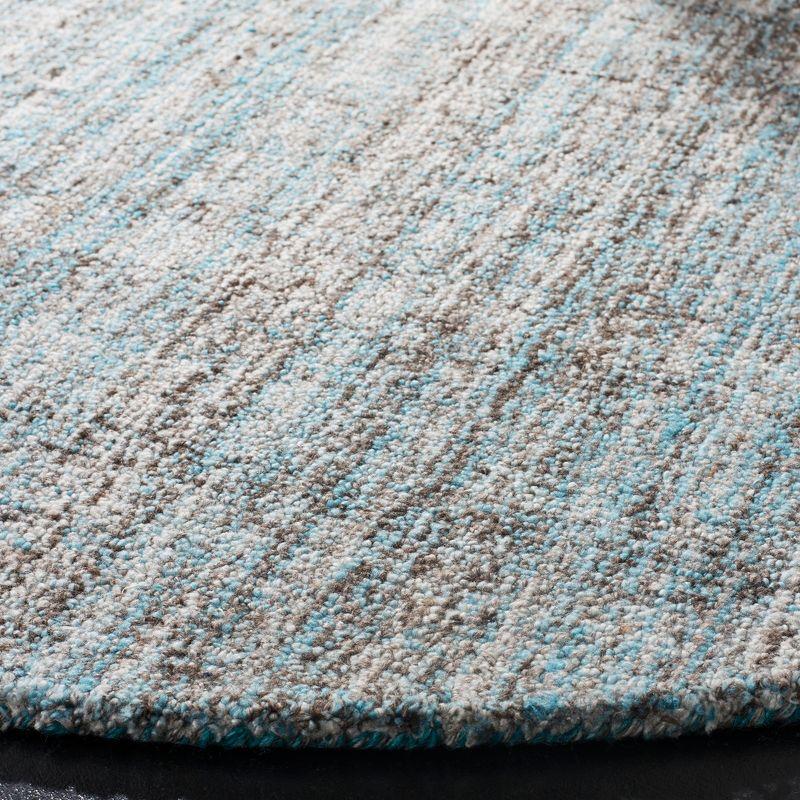 Abstract ABT141 Handmade Indoor Area Rug - Blue/Multi - 6' Round - Safavieh