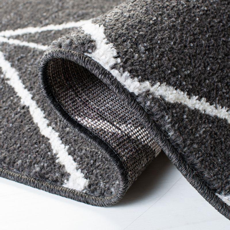 Adirondack ADR241 Non-Shedding Power Loomed Indoor Area Rug - Brown/Ivory - 6'x6' - Safavieh