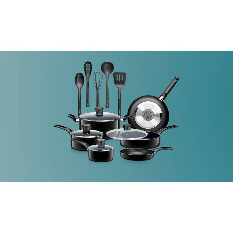 SereneLife 15 Piece Pots and Pans Non Stick Chef Kitchenware Cookware Set