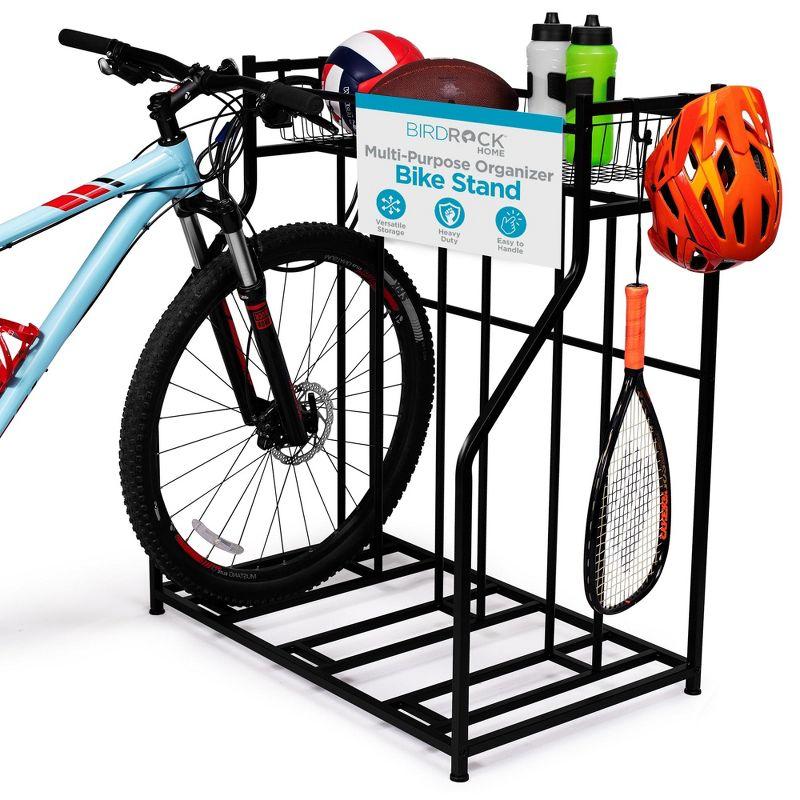 BirdRock Home Metal Freestanding Multi-Use Bike Rack 11275
