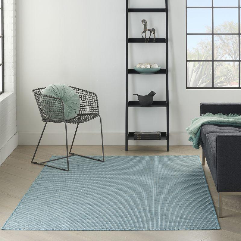 Aqua Bliss 5' x 7' Reversible Synthetic Area Rug for Indoor/Outdoor