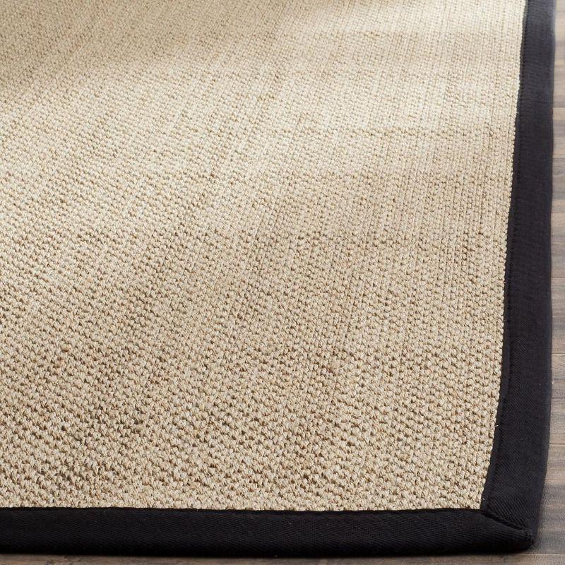 Hand-Knotted Maize & Black Seagrass 2'6" x 4' Area Rug