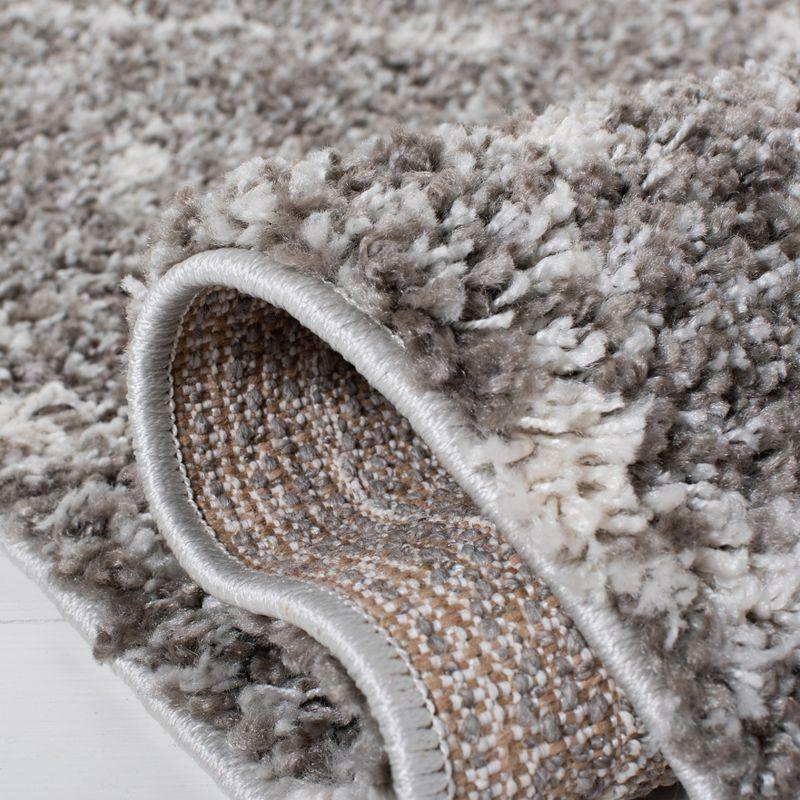 Arizona Shag ASG743 Power Loomed Indoor Area Rug - Brown/Ivory - 6'7"x9'2" - Safavieh
