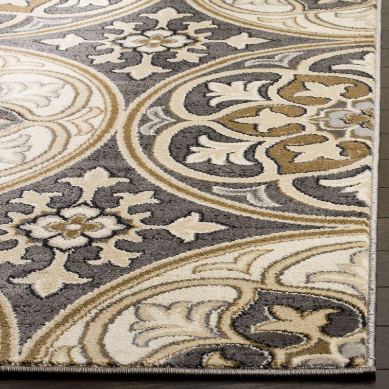 Lyndhurst LNH341 Power Loomed Area Rug - Light Grey/Beige - 8'x11' - Safavieh