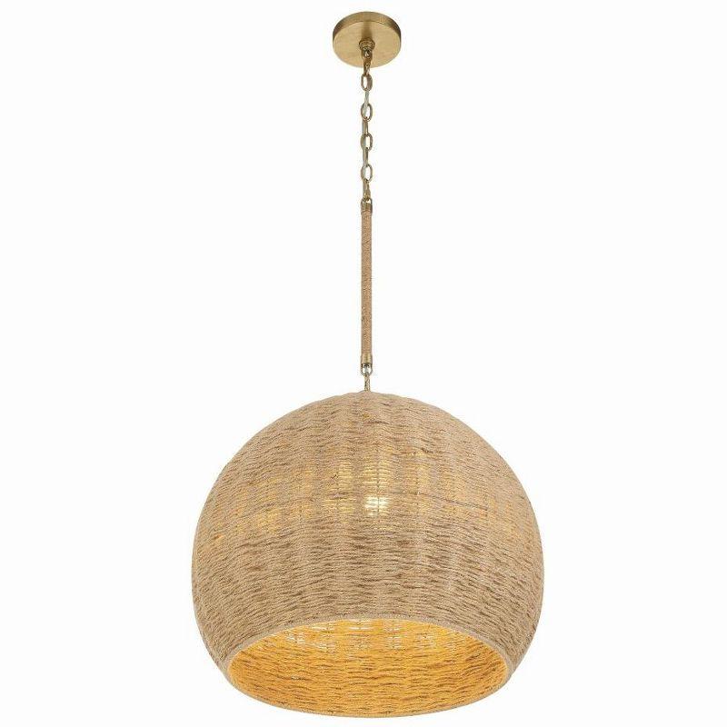 Crystorama Lighting Jace 3 - Light Pendant in  Soft Gold