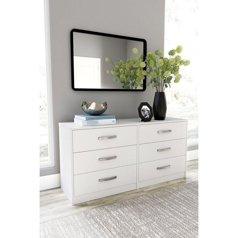 Signature Design by Ashley Casual Flannia 6 Drawer Dresser, White