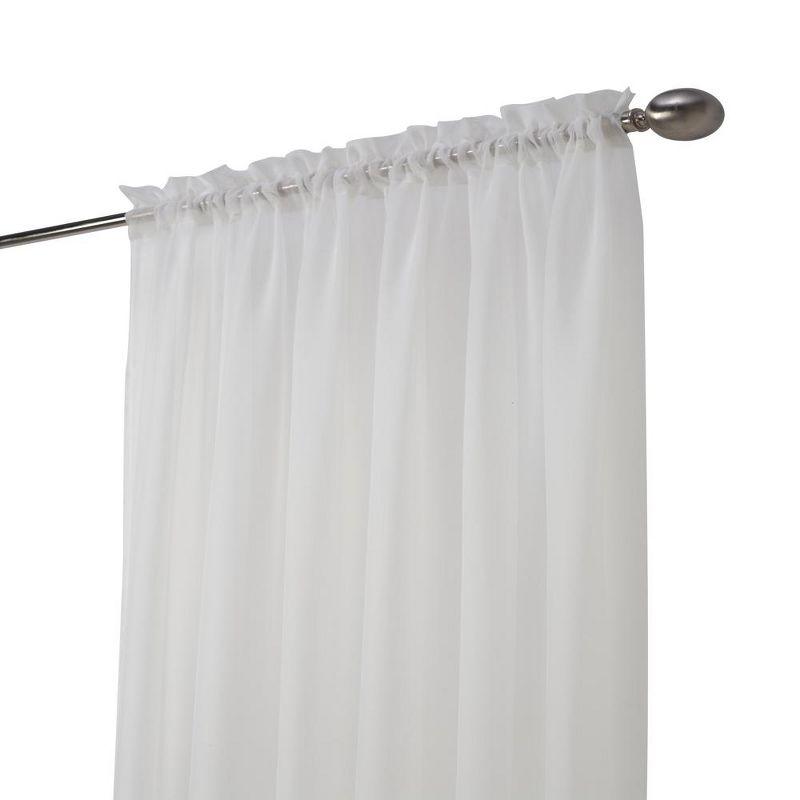 Shell Light-Filtering Sheer Rod Pocket Curtain Panel