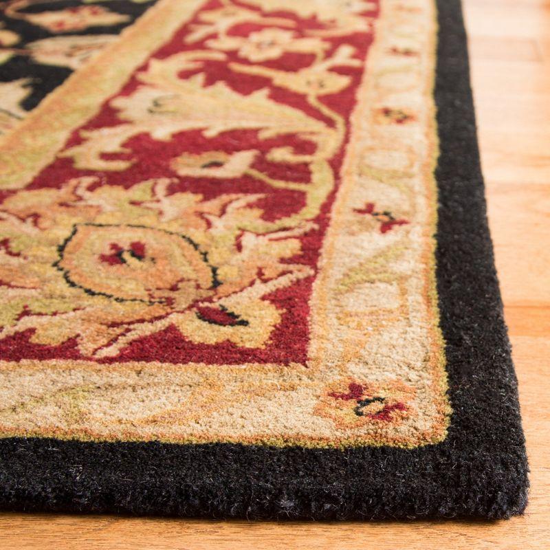 Classic CL244 Hand Tufted Runner Rug - Black/Burgundy - 2'3"x8' - Safavieh.