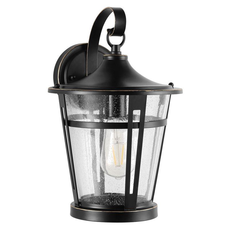 Raine Outdoor Wall Lantern - PLT4015 - Bronze - Safavieh