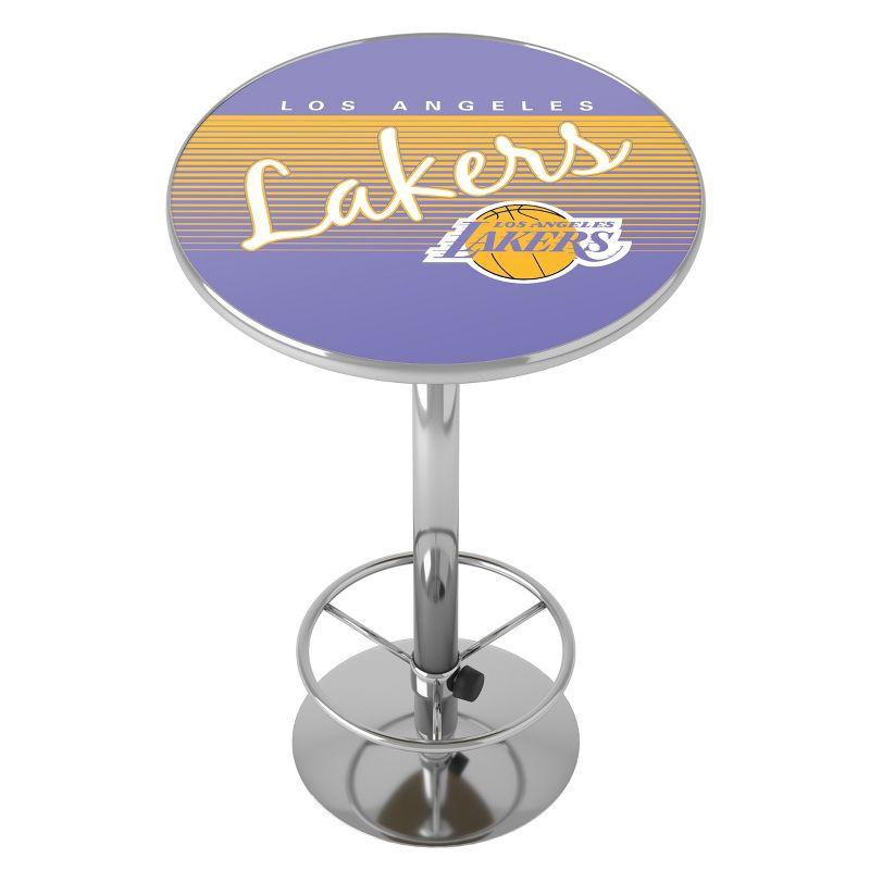 Los Angeles Lakers 42" Contemporary Round Wood & Acrylic Bar Table