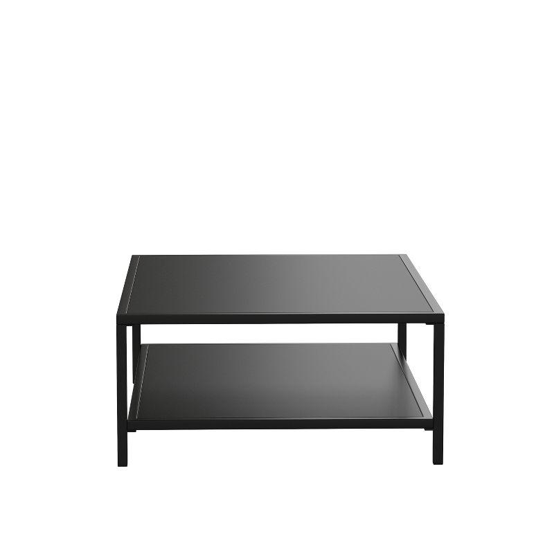 Brock All-Weather Commercial Grade Indoor/Outdoor Metal 2 Tier Coffee Table