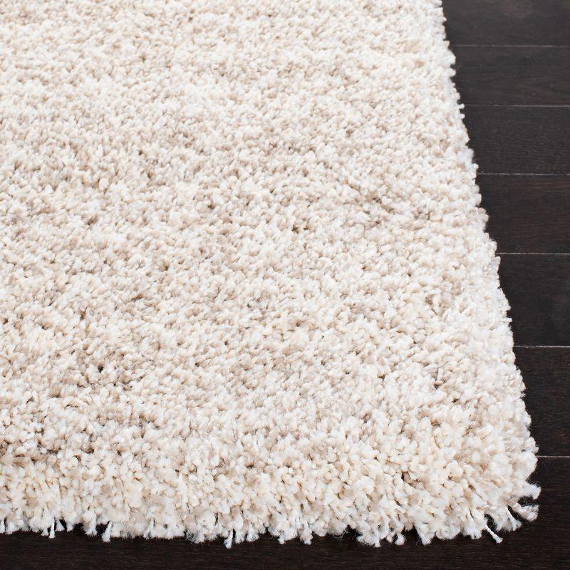 Hudson Shag SGH295 Power Loomed Indoor Area Rug - Ivory/Beige - 4'x6' - Safavieh