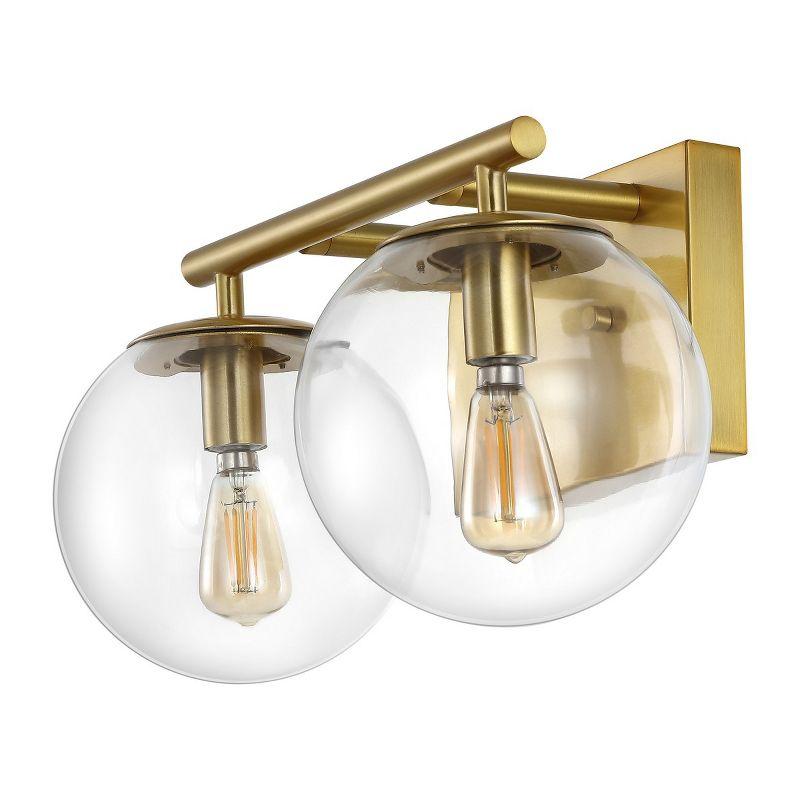 Severa 2 Light 14" Wall Sconce - SCN4125 - Brass - Safavieh