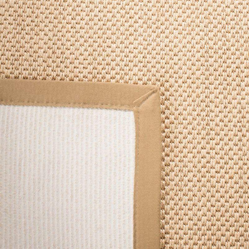 Natural Fiber NF141 Power Loomed Indoor Area Rug - Maize/Linen - 4'x6' - Safavieh