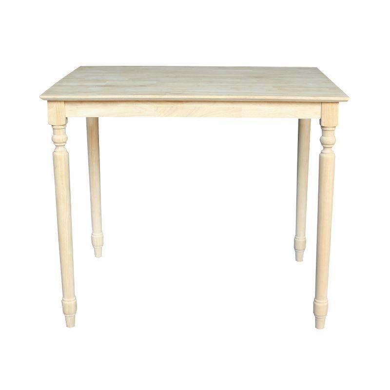 International Concepts Turned Counter Height Solid Wood Dining Table