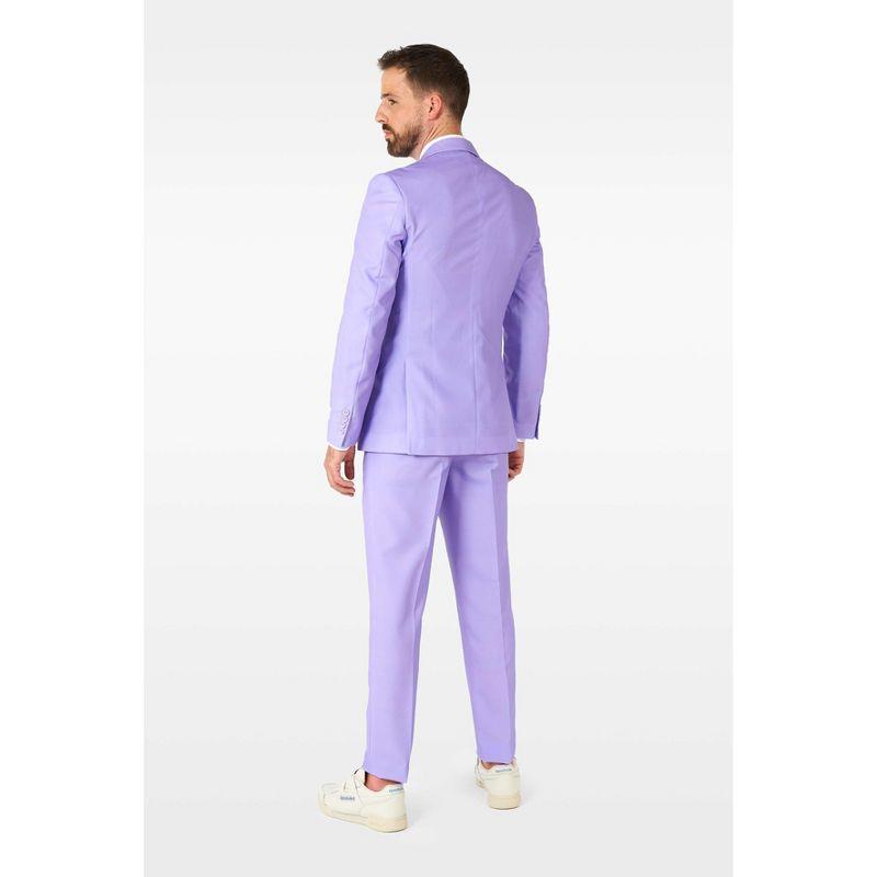 OppoSuits Solid Color Party Suits - Colorful Outfits for Prom, Weddings, Bachelor Parties - Lavender  - Size 50